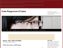 Tablet Screenshot of code.catzie.net